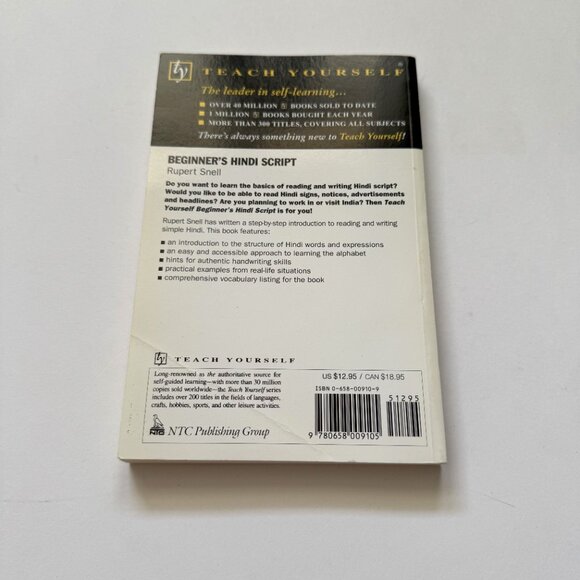 Teach Yourself Beginners Hindi Script An Introduction to Reading and Writing in - Picture 2 of 3